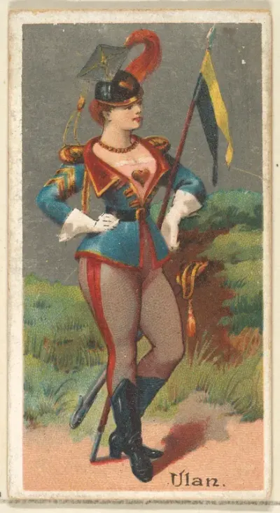 Ulan, from the Occupations for Women series (N166) for Old Judge and Dogs Head Cigarettes