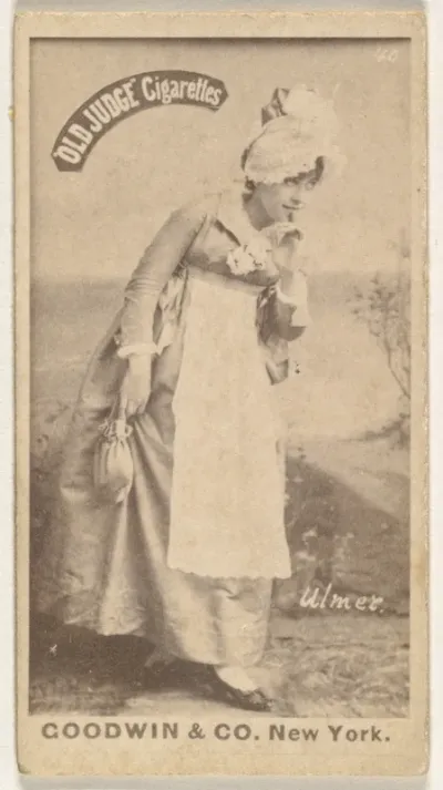 Ulmer, from the Actors and Actresses series (N171) for Old Judge Cigarettes