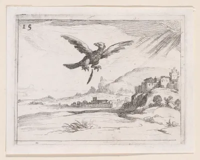 Un Aigle Jetant une Vieille Plume (An Eagle Dropping an Old Feather), plate 15 from "Lux Claustri ou La Lumière du Cloitre" (The Light of the Cloisters)