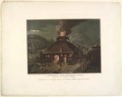 Un Bâtiment d'une fonderie de fer