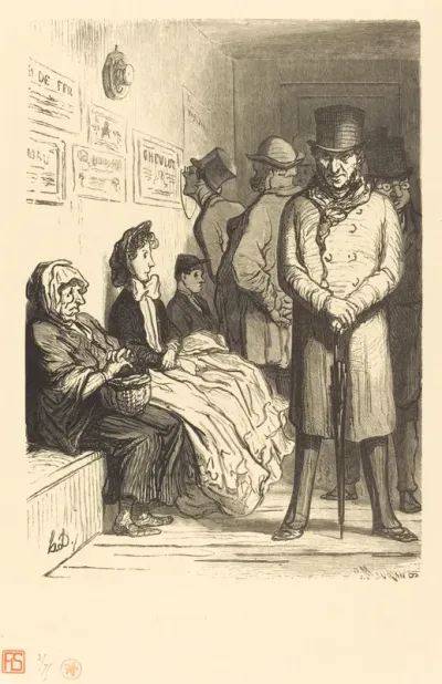 Un Bureau d'attente d'omnibus