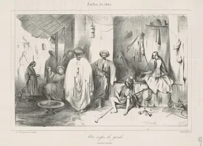 Un corps de garde peint par Decamps