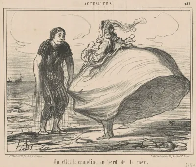 Un effet de crinoline au bord de la mer