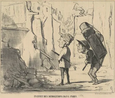 Un effet des démolitions dans Paris