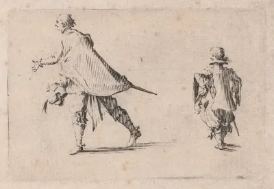 Un Gentilhomme et Son Page (A Gentleman and his Page), from "Les Caprices" Series B, The Nancy Set