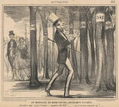 Un monsieur en bonne fortune aux Champs-Elysées
