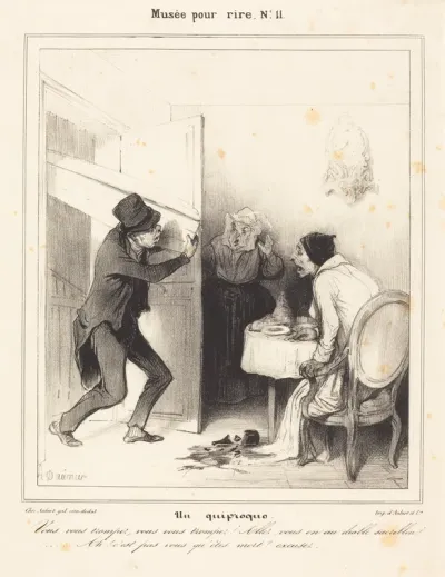 Un quiproquo - Vous vous trompez... allez... au diable...