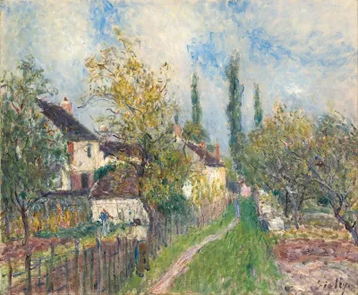 Un sentier aux Sablons [A path at Les Sablons]