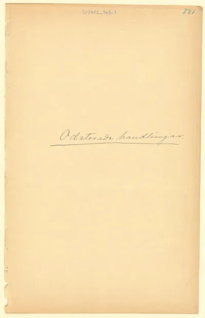 Undated Documents