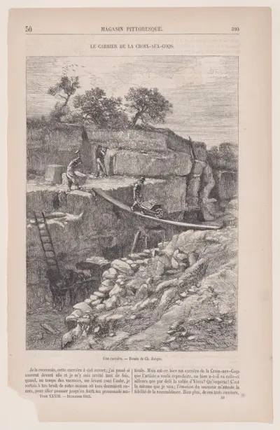 Une Carrière, from "Le Magasin Pittoresque"