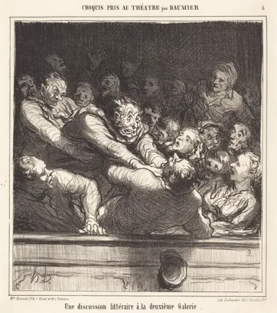 Une Discussion littéraire a la deuxième Galerie