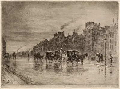 Une Matinée d'Hiver au Quai de l'Hôtel-Dieu (Winter Morning on the Quai de l'Hôtel-Dieu)