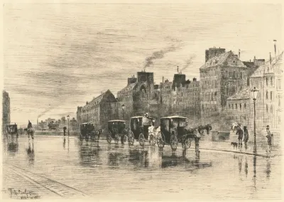 Une Matinée d'Hiver au Quai de l'Hotel-Dieu