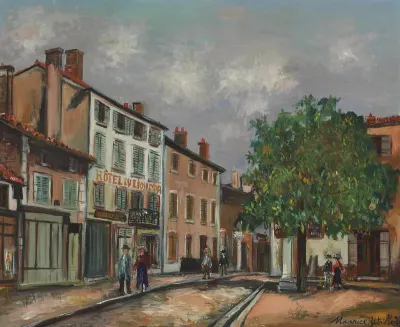 Une rue à Saint-Léger