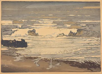 Unfurled Waves, Flood of September 1901 (Les lames deferlent,maree de Septembre 1901)