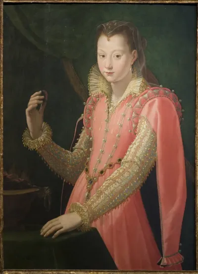 Ung kvinde portrætteret som Portia Catonis
