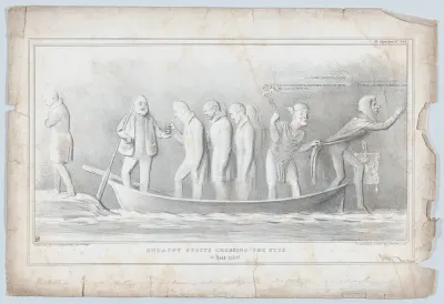 Unhappy Ghosts Crossing the Styx: In Base-relief
