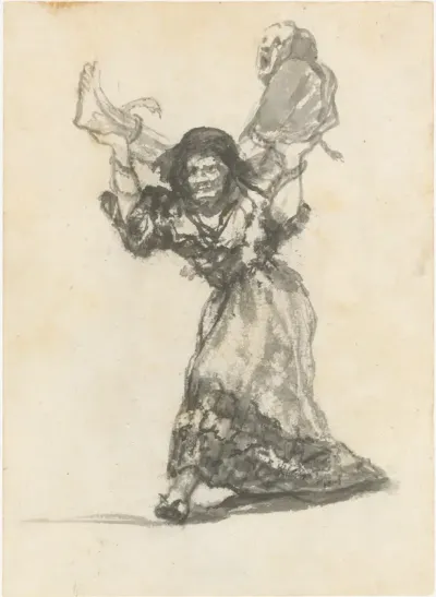 Unholy Union — Goya (Francisco de Goya y Lucientes) Kanvas Tablo