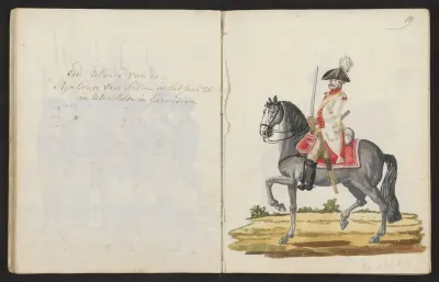 Uniform van een ruiter van het Regiment van der Hoop