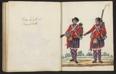 Uniform van Schotse soldaten