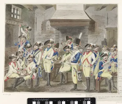 Uniformen van de Nederlandse cavalerie, ca. 1787-1790