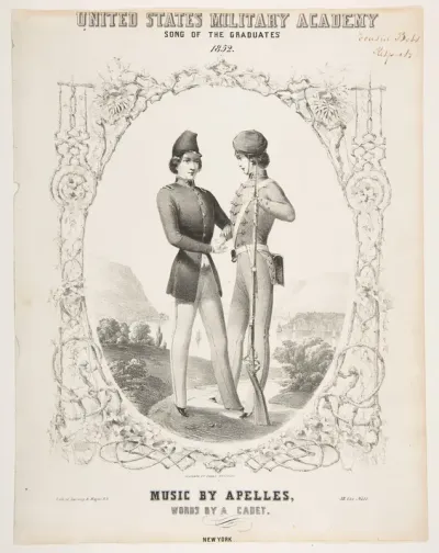 United States Military Academy: Song of the Graduates (sheet music cover)