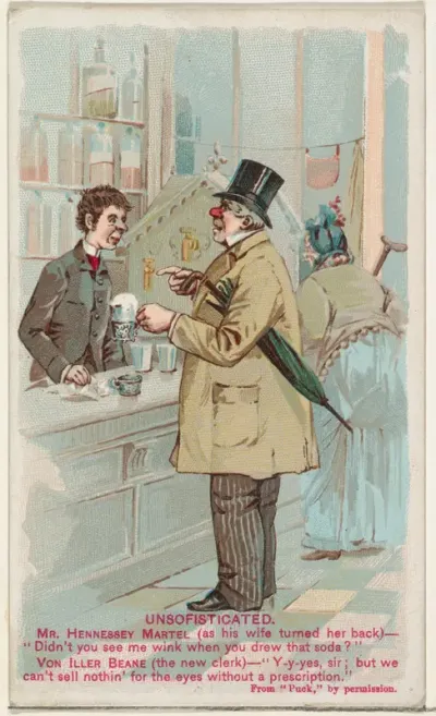 Unsofisticated, from the Snapshots from "Puck" series (N128) issued by Duke Sons & Co. to promote Honest Long Cut Tobacco