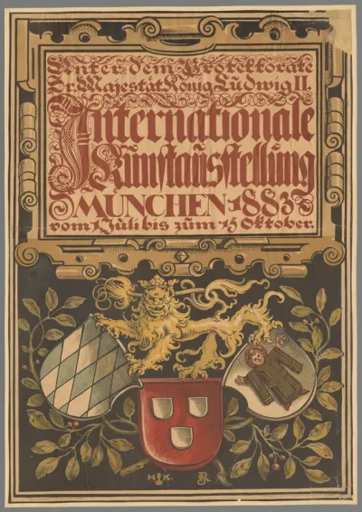 Unter dem Protektorat (...) Internationale Kunstausstellung Munchen 1883.