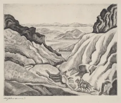 Untitled (A Train Through the Pass)