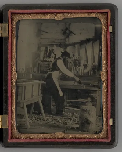 Untitled (Carpenter in his Workshop)