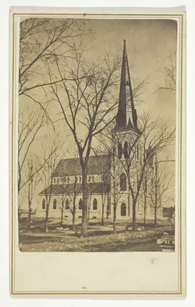 Untitled (church with pointed spire)