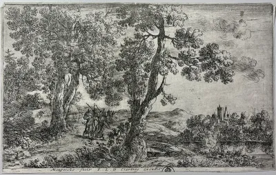 Untitled (Figures in Wooded Landscape)