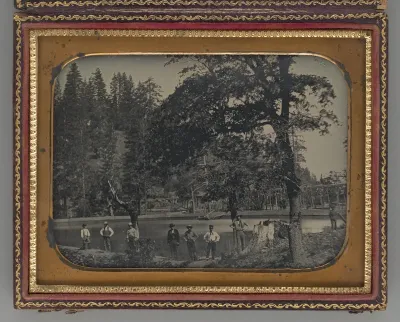 Untitled (Gold Miners in Front of a Pond)