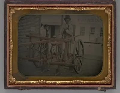 Untitled (Man with Top Hat Sitting on Carriage)