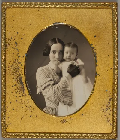 Untitled (Mother and Child in an Informal Pose)