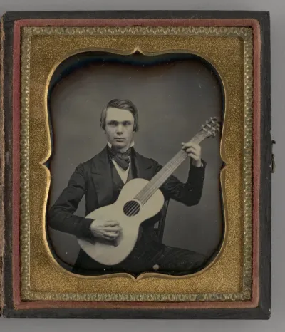 Untitled (Portrait of a Man Holding a Guitar)