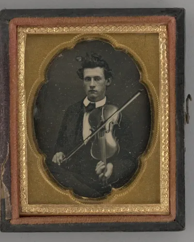 Untitled (Portrait of a Man Holding a Violin)