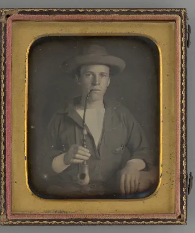 Untitled (Portrait of a Man Smoking a Pipe)