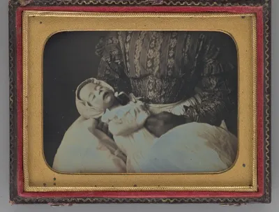 Untitled (Portrait of a Sleeping Baby in a Woman's Lap)