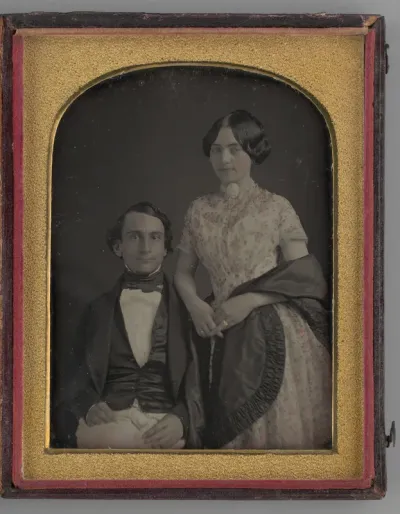 Untitled (Portrait of a Standing Woman and a Seated Man)