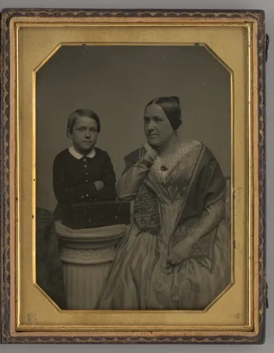 Untitled (Portrait of a Woman and a Boy)