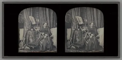 Untitled (Portrait of a Woman Sewing)