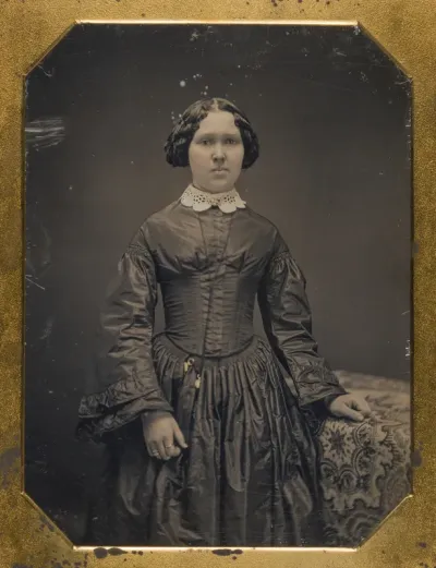 Untitled (Portrait of a Young Woman in a Dark Silk Dress)