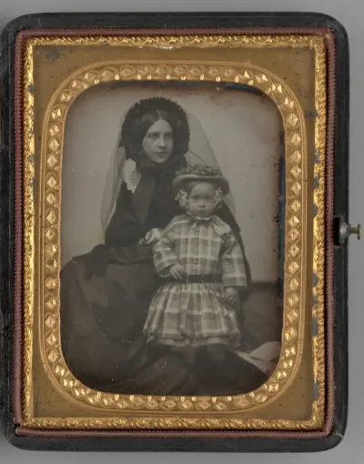 Untitled (Portrait of Seated Woman and Child)