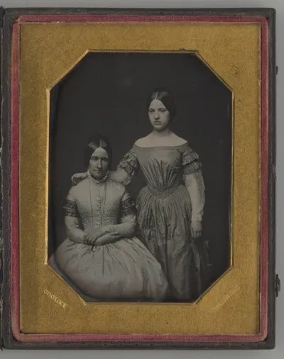 Untitled (Portrait of Seated Woman and Standing Girl)