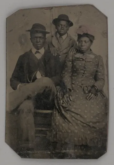 Untitled (Portrait of Two Young Men and One Young Woman)