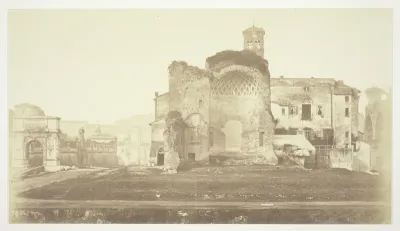 Untitled (Temple of Venus and Rome, Triumphal Arch and other ruins in Forum)
