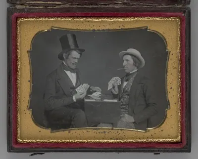 Untitled (Two Men Playing Cards)