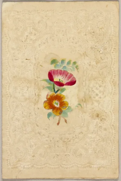 Untitled Valentine (Pink and Orange Flowers)