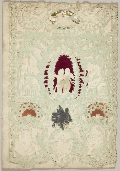 Untitled Valentine (Two Putti in a Wreath)
